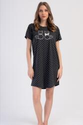 Vienetta Női rövid ujjú hálóing 403320 grafit Vienetta L grafit