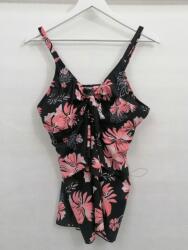  Fürdőruha Felső, Fekete Virágos