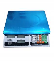  Bolti Mérleg LCD Elektronikus 40 Kg. Fabio Rendes Fehér J (3170)