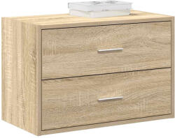 vidaXL szekrény 2 fiókkal Sonoma tölgy 60x31x40 cm gépi forgácsolt fa (858825)