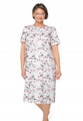 Martel Női rövid ujjú hálóing Bogna 203 wz. 24 Martel L fehér-lila (Koszula nocna krótki rękaw dla seniorki)