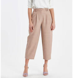 ICHI Bézs Színű Egyenes Szabású Nadrág, Size 38, 100% poliészter (380740)