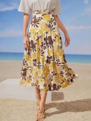 Shein KC61122 Shein Magas Derekú Szoknya Virágmintás (31) XL