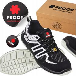ProofSafety Férfi munkavédelmi cipő munkavédelmi könnyű talpú cipő S1 Esd 41-es méret (BUTY ROBOCZE OCHRONNE Kaps5 41)