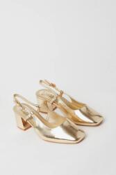  Fémes Arany Magassarkú Cipő Csat Sima Wallis 37-ES (POBYY11676)