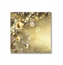 Tulup Vászonkép 40x40 Arany gömbök Karácsony Dekoráció (ock-40x40-299317471)