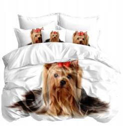 Cotton world 3D Ágyneműhuzat garnitúra 140x200 York Kutya Állatok Fehér 2 részes (SMY-3036)