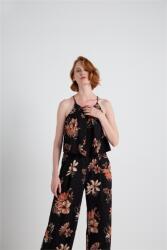  Xtsy Fekete Virágmintás Kombidressz (s) (382792)