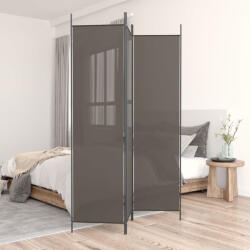 vidaXL 3 paneles antracitszürke szövet térelválasztó 150 x 220 cm (350196)
