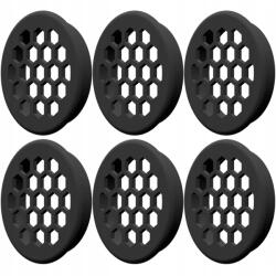 P4U Szellőzőrács Bútorhoz FI44MM Fekete 6 Db-os Méhsejt Szett (HOM100022-B-SET)