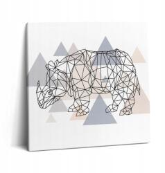 Wallfluent Fotó Vászonkép Fa Keret Hálószoba Geometrikus Minta 60x60 cm (010030010270000074662)