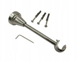 ESTAdeco Függönykarnis Tartó Szimpla fém színű nikkel fi 19 mm 1 db (wspornik pojedynczy fi19mm NIKIEL)