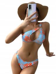 Shein CC51211 *shein Egyvállas, Kétrészes Virágmintás Fürdőruha L-es Méret