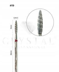 Crystal Professional Gyémántmaró Láng (tornádó) 2, 3 mm Crystal Professional #19 (FZ-19)