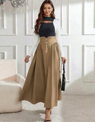 Shein Barna Maxi Szoknya Bő Pamut M