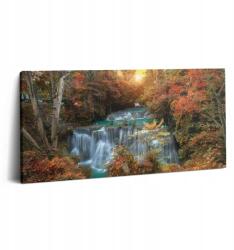 Wallfluent Vászonkép Canvas Látványos Étkező Naplemente a vízesés felett (010030010010000075301)