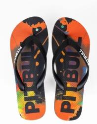 Pitbull Flip-flop papucs Pit Bull Water Color black colorful (205015905244)