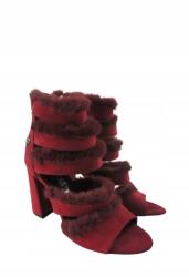 Fracomina Szandál, Size 38, bordó, cipzárral, tömbsarok (386546)