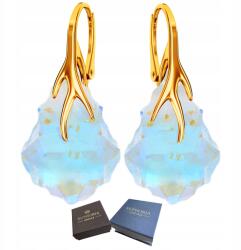 Mennica Świdnicka Fülbevaló Arany Ezüst 925 Hosszú Női Aranyozott Angol Kapcsos