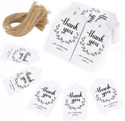  200 db Köszönet címke vendégeknek medál" köszönöm "thank you