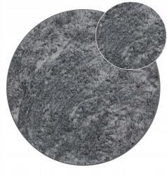 Elsimone Carpets Szőnyeg Kerek Plüss Softi Szürke Plüss Csúszásgátló Kerék 160 cm (Elsimone Softi)