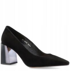 Kotyl Szarvasbőr magassarkú cipő Kotyl 9005 Fekete 36 (KOTYL 9005 CZARNY ZAMSZ)