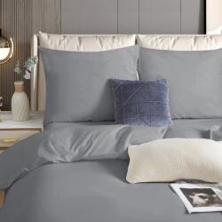 Spod Igły i Nitki Egyszínű Szatén Ágyneműhuzat Garnitúra 100% Pamut Lengyel Grafit *200/220 (POŚCIEL KOMPLET 220X200 BAWEŁNA SATYNOWA)