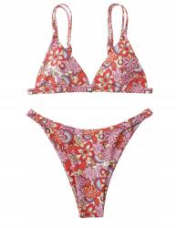 Shein kétrészes fürdőruha, virág mintás, Size 38