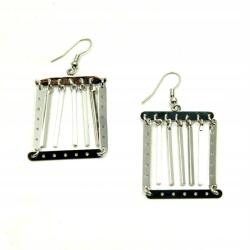 Függő fülbevaló, ezüst színű (0615-599 AS)