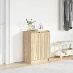 vidaXL sonoma tölgy színű szerelt fa cipőszekrény 57x34x76 cm (861870)