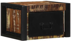 vidaXL többszínű tömör újrahasznosított fa éjjeliszekrény 40x35x25 cm (4015946)