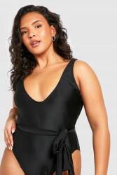 Boohoo CC23209 Boohoo Sima Fekete Egyrészes Fürdőruha (31) 4XL
