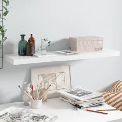 vidaXL magasfényű fehér MDF lebegő fali polc 90 x 23, 5 x 3, 8 cm (323754)