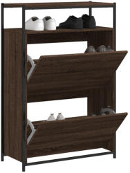 vidaXL barna tölgyszínű szerelt fa cipősszekrény 75 x 34 x 112 cm (840038)