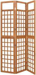 vidaXL 3 paneles tömör fenyőfa térelválasztó/lugasrács 121 x 180, 5 cm (316478)