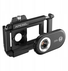 Apexel Objektív Telefonhoz Objektív Szett Mikroszkóp Nagyító 200X Apexel APL-MS200 (APL-MS200)