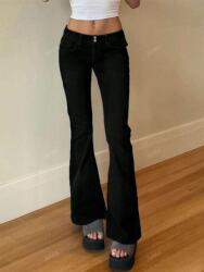 Shein ZC61105 Shein Farmer Nadrág Harang Fekete (41) L