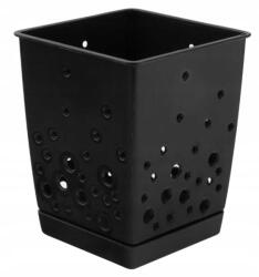 Altom Design Evőeszköztartó állvány fekete 11cm higiénikus szárítás (1359496)