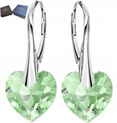 Mennica Świdnicka Ezüst fülbevaló Lógó szív csattal Angol Ajándék Anyának