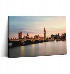 Wallfluent Vászonkép Dekoratív Edzőterem Big Ben Panoráma London 30x20 cm (010030010150000075473)