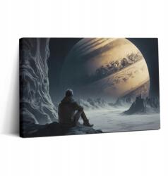 Wallfluent Vászonkép Canvas Kész Szerelhető Otthon Loft Férfi Kozmosz Bolygó 30x20 (010030010150000075354)