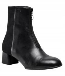 Camper Női Bakancs Fekete Bőr Cipzárral Size 38 (00431)