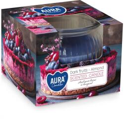AURA Illatgyertya üvegben| AURA|~18 h| Sötét gyümölcsök Mandula (sn69-373)