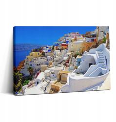 Wallfluent Canvas Vászonkép Falra Vendégszobahez Görögország Santorini 30x20 (010030010150000075242)