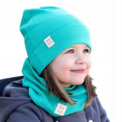 Bubalove Pamut baba sapka tavasz őszi zöld 36-40 (Bawełniana czapka z kominem neozieleń Wn0)