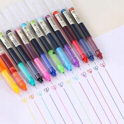 Vékony cső toll 0.5mm 12 db-os irodai otthoni iskolai (4537380987394)