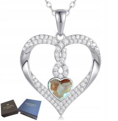 Mennica Świdnicka Nyaklánc Ezüst 925 Szív medállal cirkóniákkal Ajándék Anyának