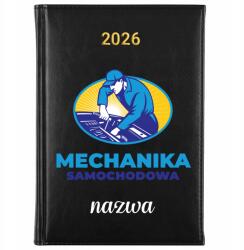 FunnyCase Könyvnaptár 2026 Autószerelő Fekete Ajándék Tervező (Kalendarz Czarny MECHANIKA SAMOCHODOWA)