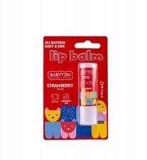  Babyton, Ajakbalzsam, epres ízű, születéstől biztonságos, 5 g (BAB04504)