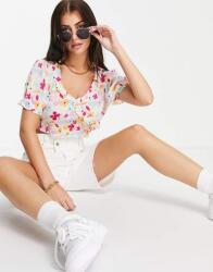 Vero Moda Fehér Fodros Mintás Felső (s) (565386)